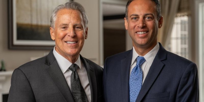 team photo of Jared and Steven Matz. Father and son injury law firm