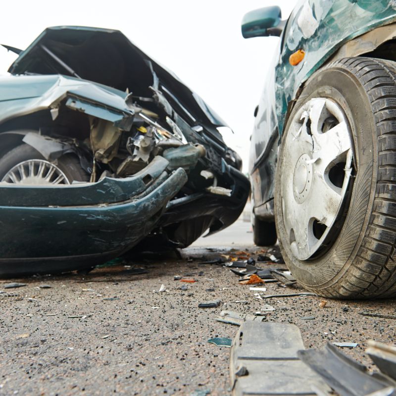 side swiped car accident