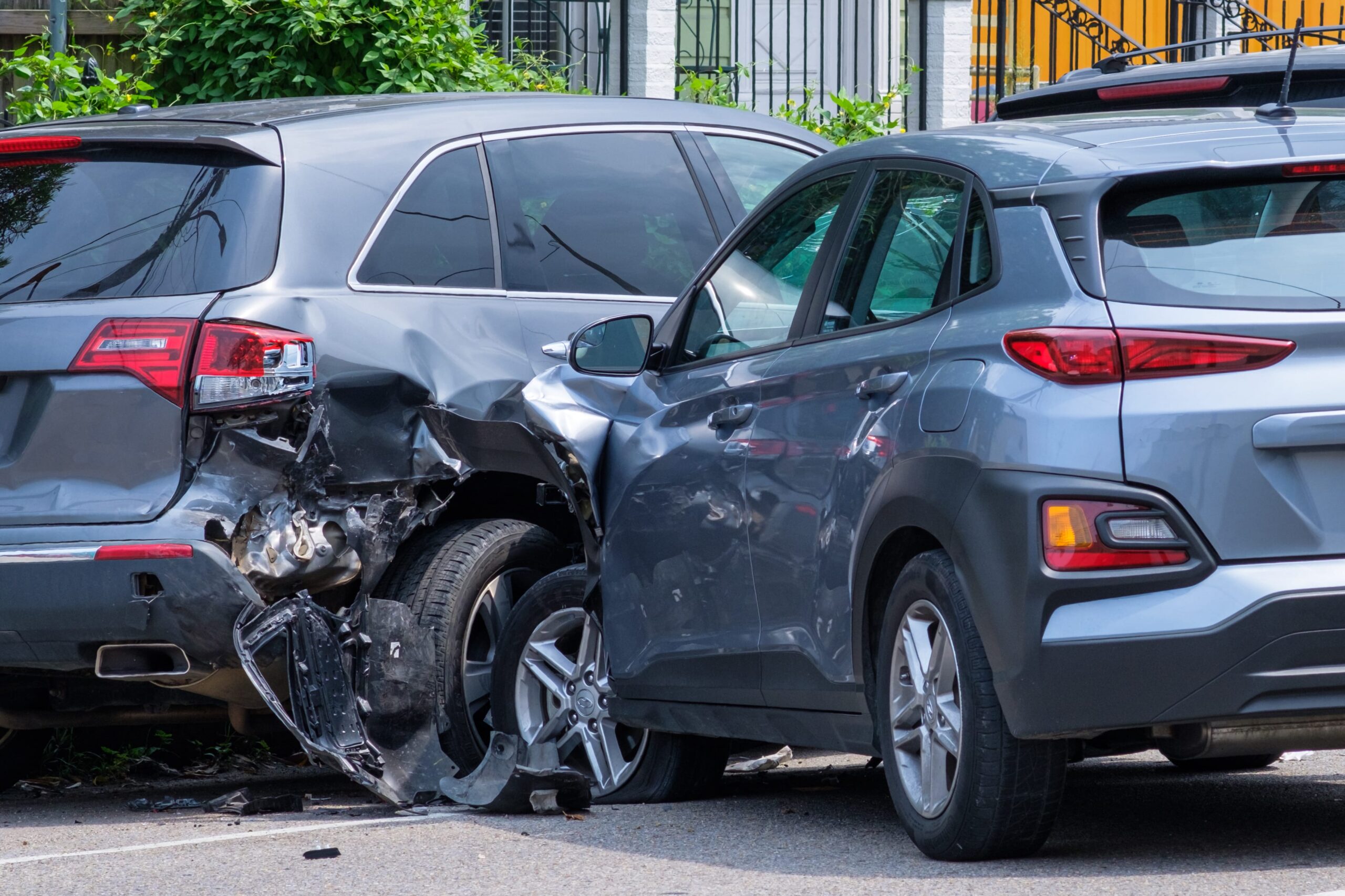 car accident from failure to yield. 