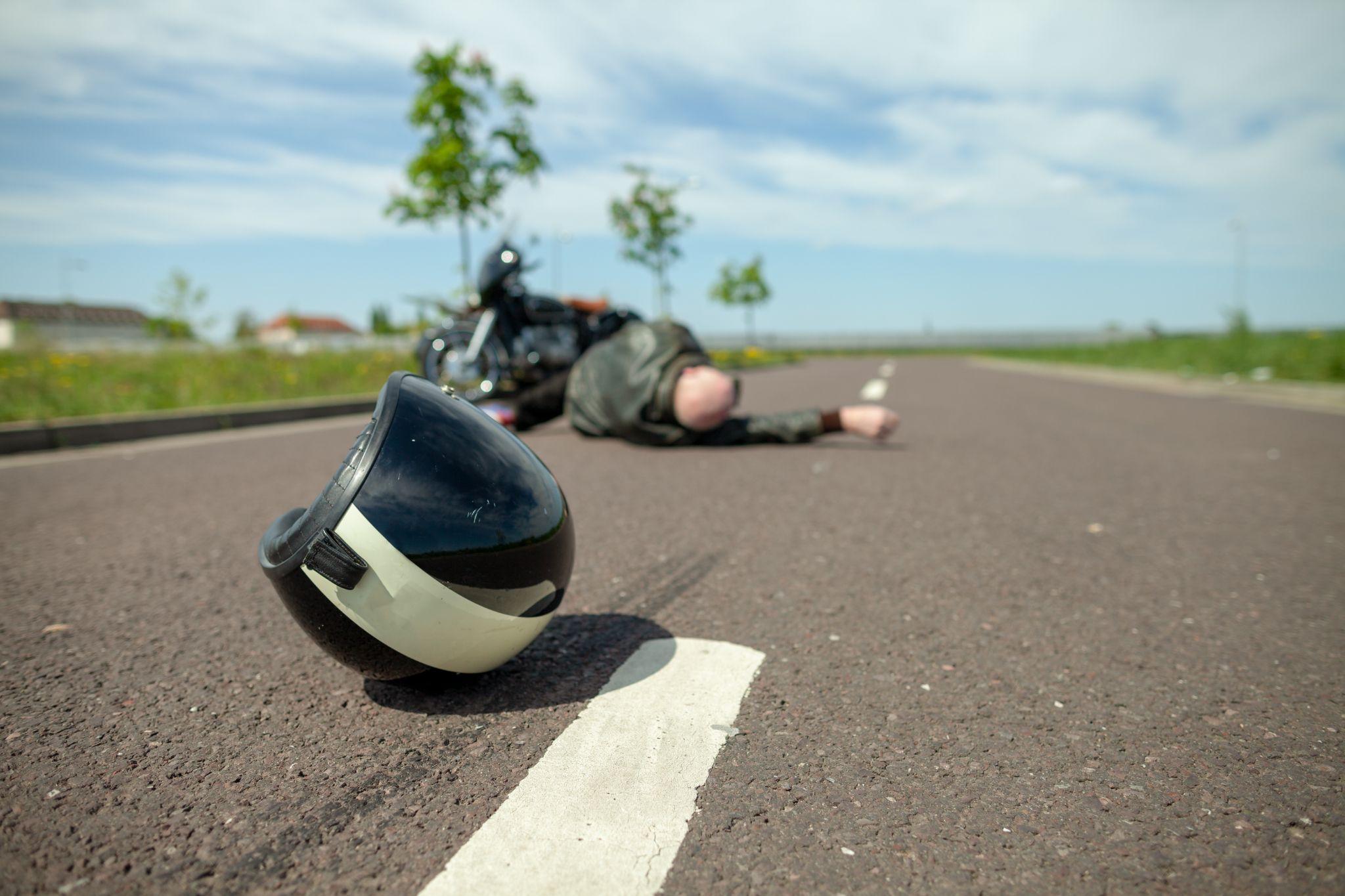 serious motorcyclist accident