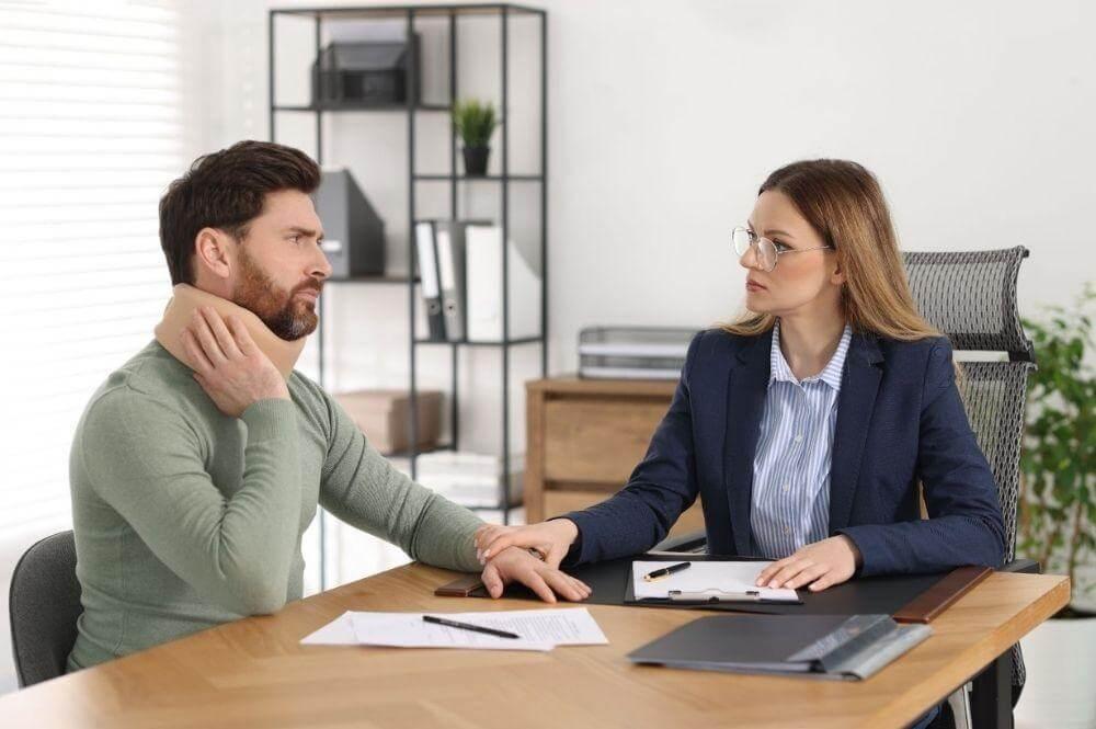 Port Huron truck accident lawyers discussing a case in an